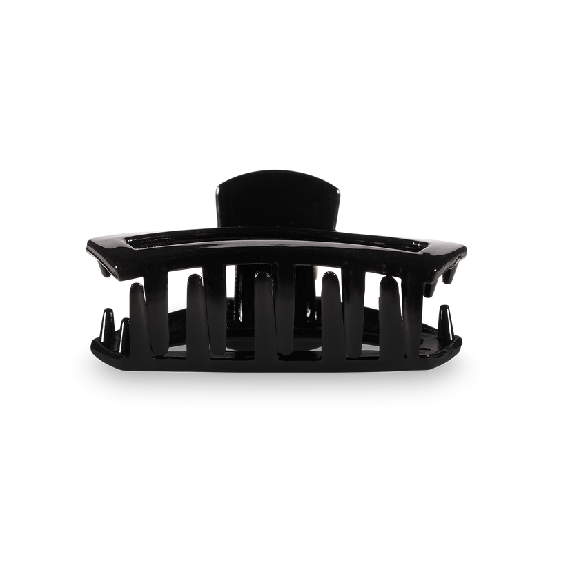 TELETIES - Open Jet Black Tiny Claw Hair Clip in Black - Tiny - Image 3