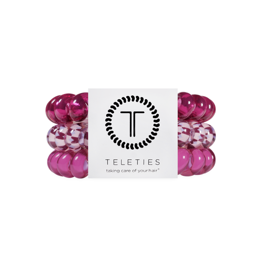 Merlot after Midnight Large Hair Ties
                in Pink - Large
              