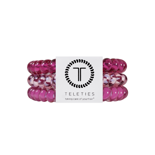 Merlot after Midnight Small Hair Ties
                in Pink - Small
              