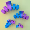 TELETIES - Classic Miami Vice Tiny Hair Clip in Blue Purple - Tiny - Image - 4