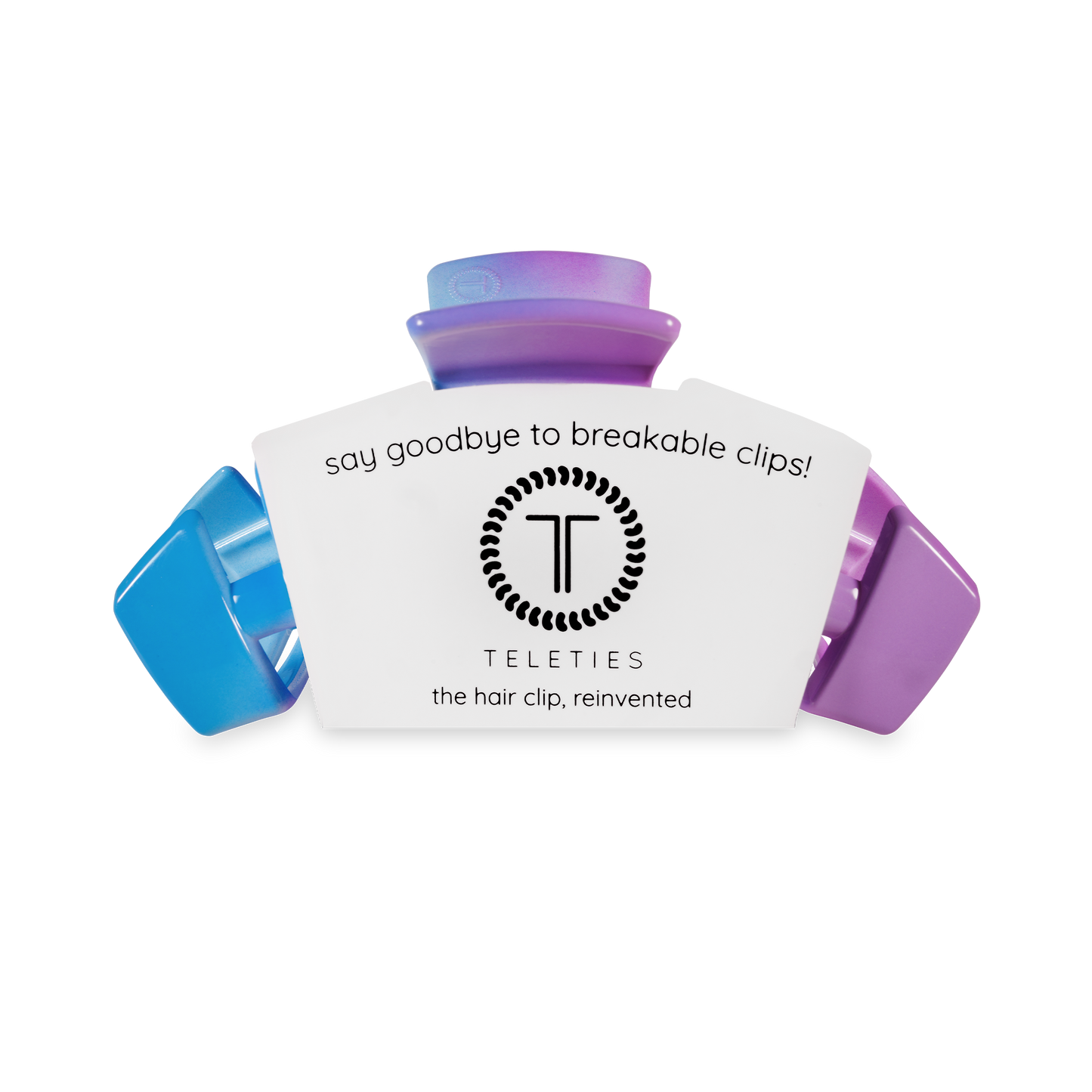 TELETIES - Classic Miami Vice Medium Hair Clip in Blue Purple - Medium