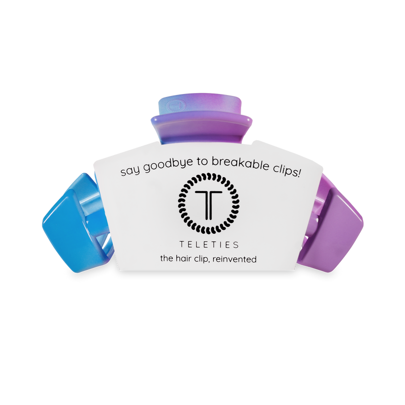 TELETIES - Classic Miami Vice Medium Hair Clip in Blue Purple - Medium - Image 2