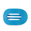 TELETIES - Miami Vice Large Flat Round Hair Clip in Blue Neon - Large - Image - 1