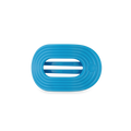 Miami Vice Small Flat Round Hair Clip in Blue Neon - Small
