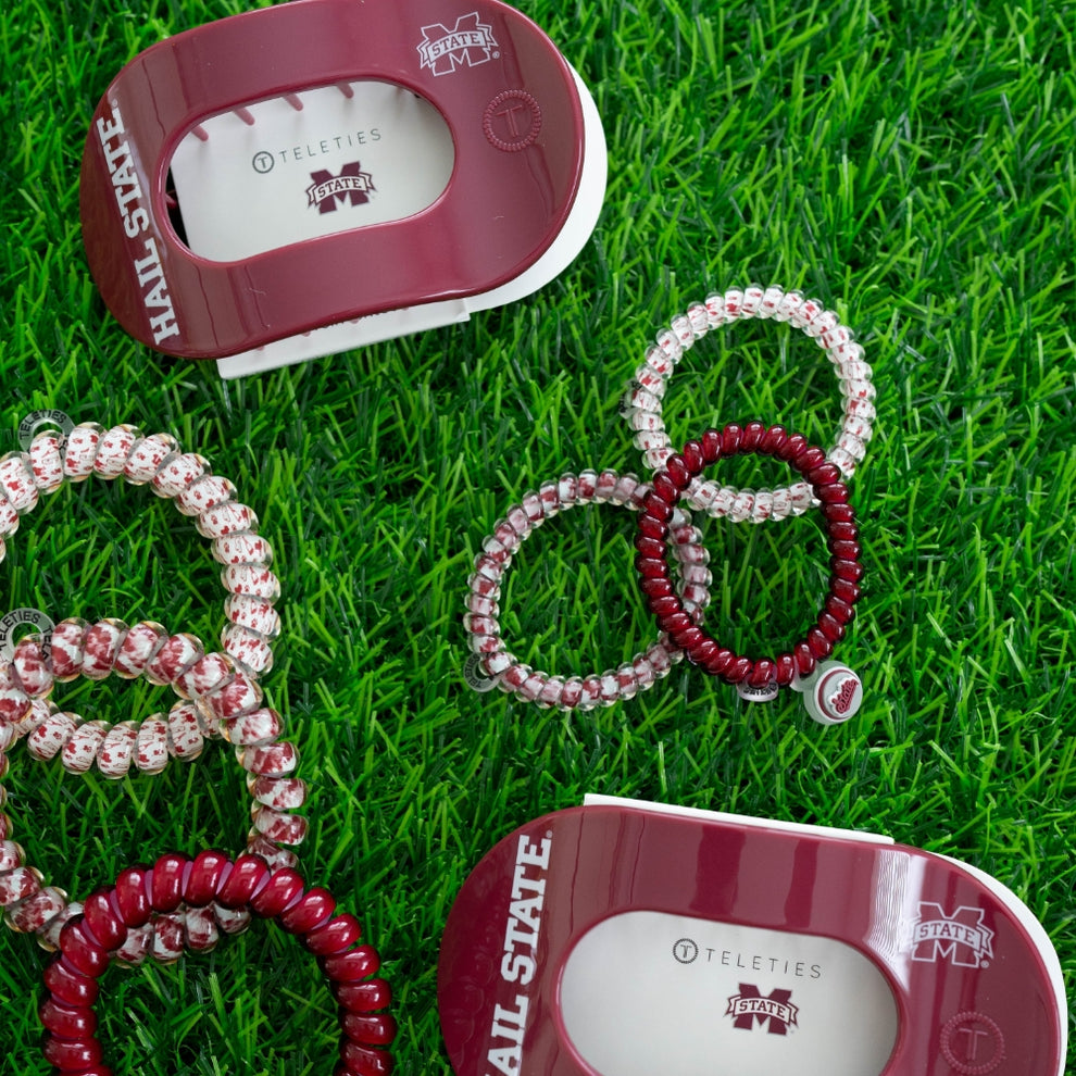 Hail State! Medium Flat Round Hair Clip
