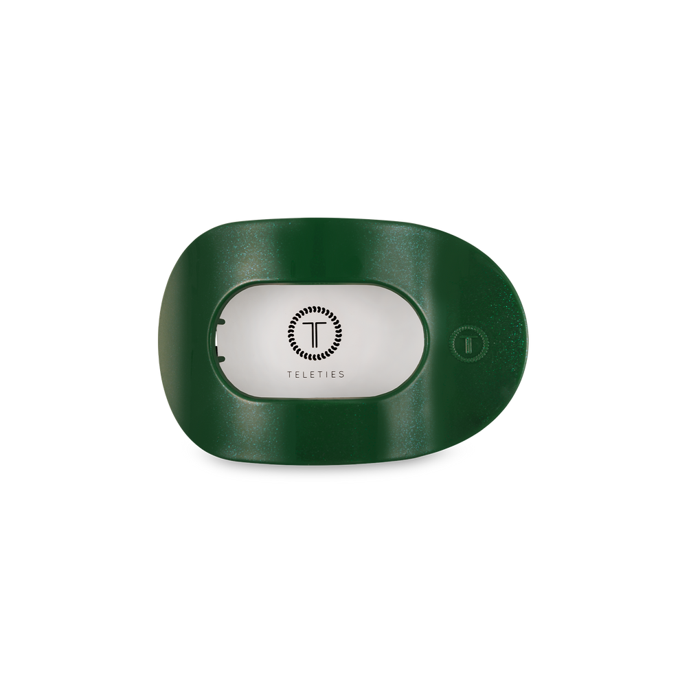 Mistletoe Small Flat Round Hair Clip
