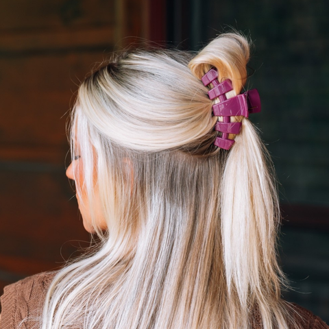 Classic Mulberry Medium Claw Clip