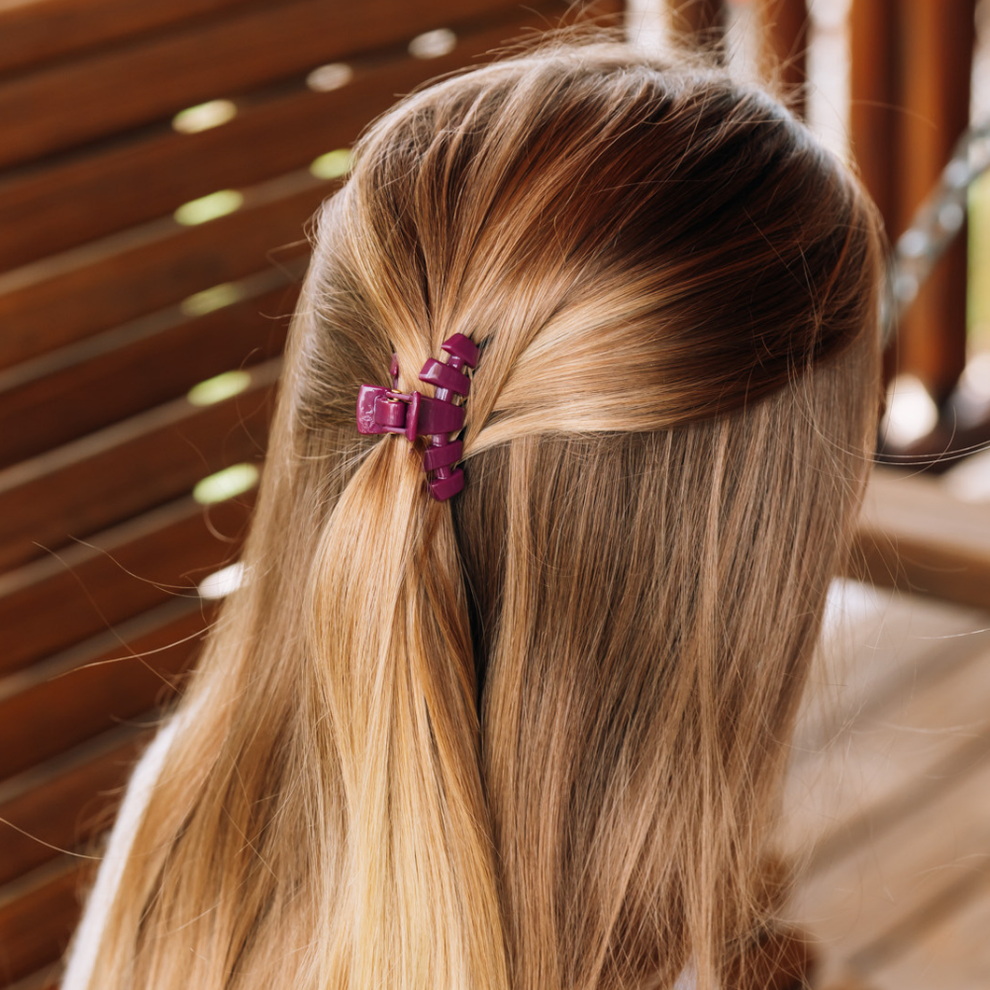 Classic Mulberry Tiny Claw Clip
