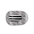 Mummy Knows Best Flat Round Medium Hair Clip
                in Black White - Medium
            