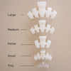 Classic Coconut White Petite Claw Clip
