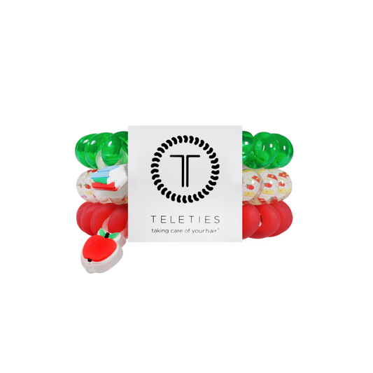 School Days Large Hair Ties
                in Green Red - Large
              