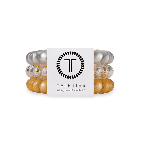 Starstruck Large Hair Ties in Silver Gold - Large