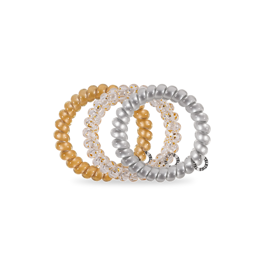 Starstruck Large Hair Ties in Silver Gold - Large - Image 2