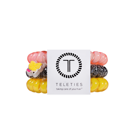 Study Buddy Large Hair Ties
                in Pink Yellow - Large
              