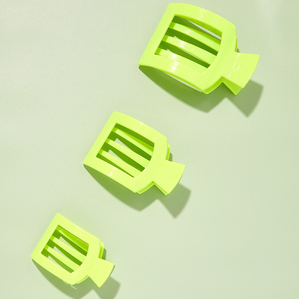 Summer Brights Large Flat Square Hair Clip
