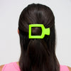 Summer Brights Small Flat Square Hair Clip
