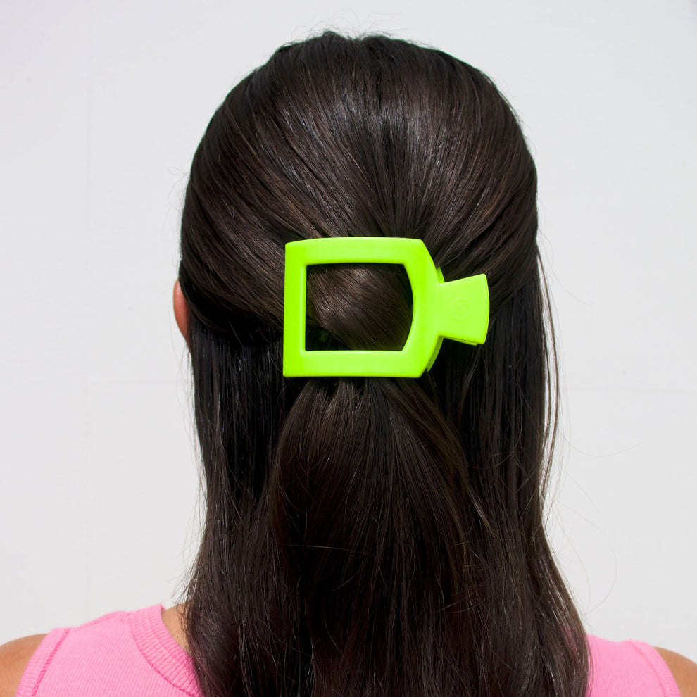 Summer Brights Small Flat Square Hair Clip
