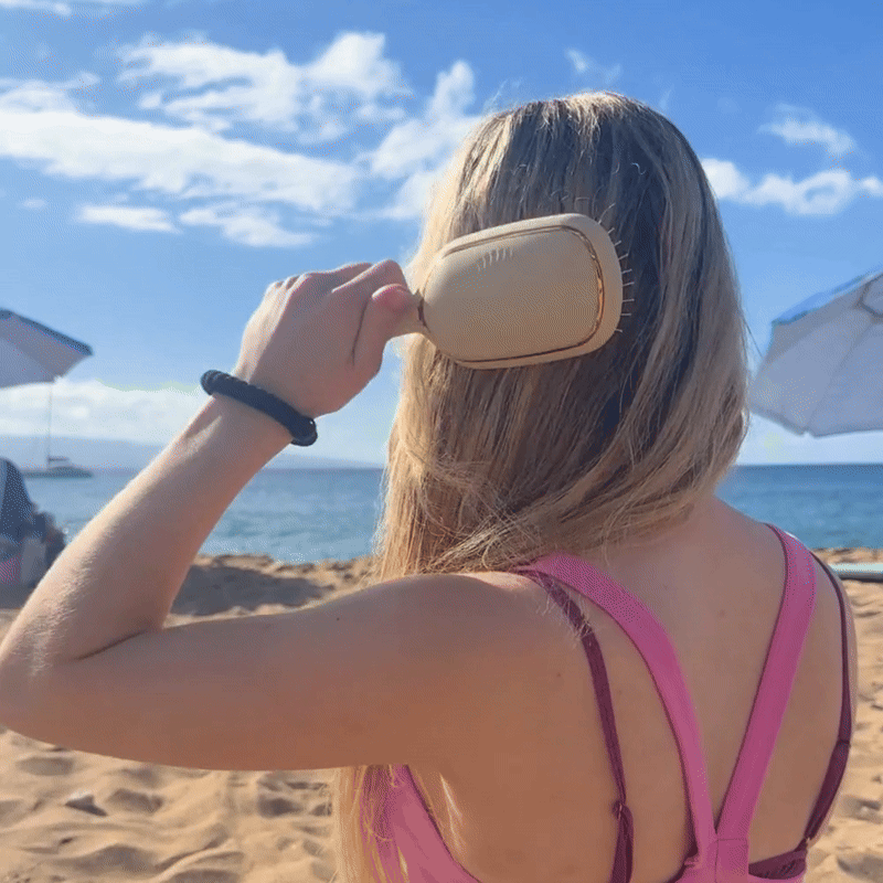 TELETIES - Detangler Hair Brush for Fine Hair – Tan in Tan - Full Size - Image 7