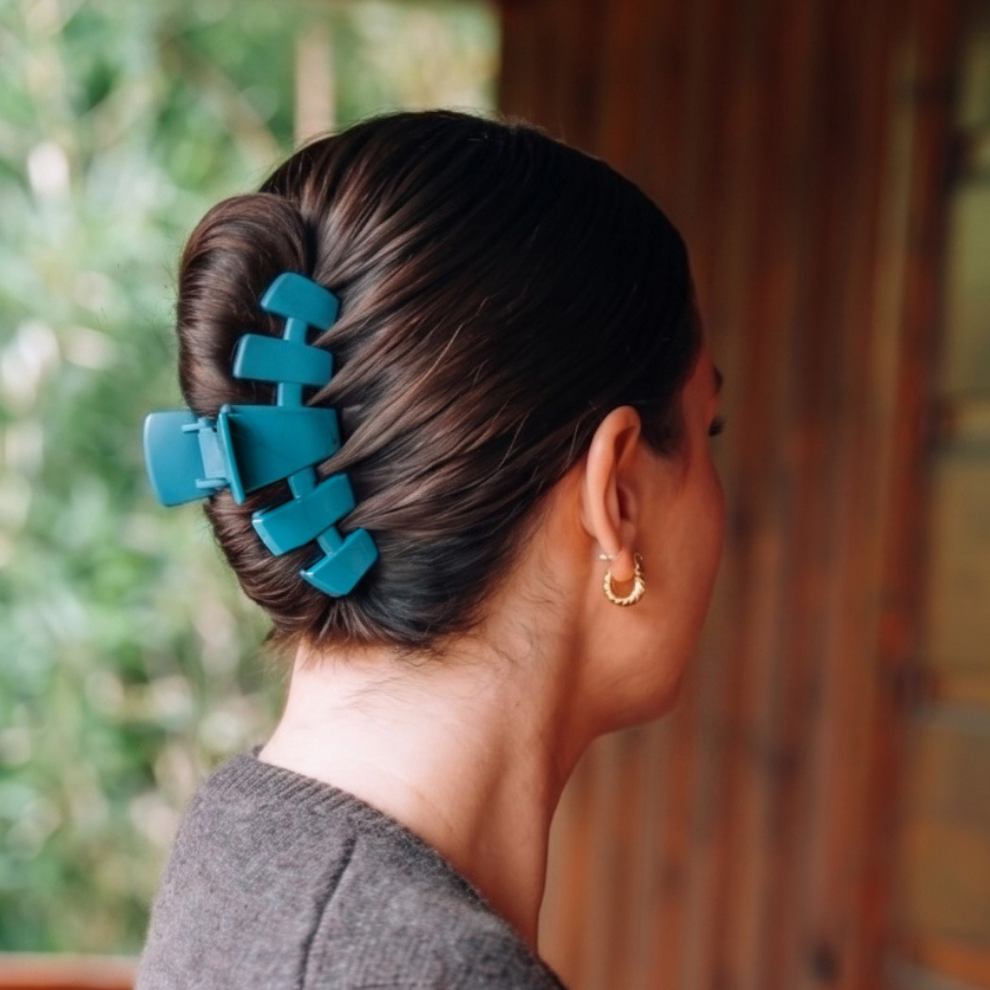 Classic Teal With It Large Claw Clip
