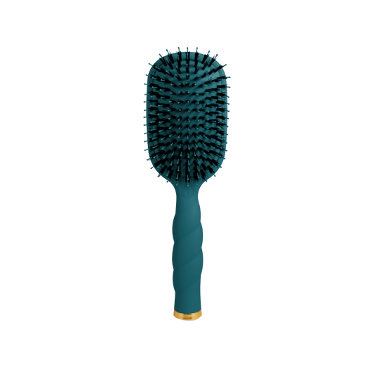 Boar Bristle Hair Brush - Teal With It
                in Blue - Full Size
              
