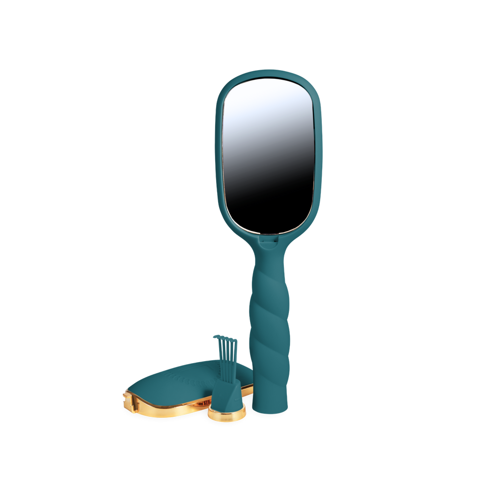 Boar Bristle Hair Brush - Teal With It
