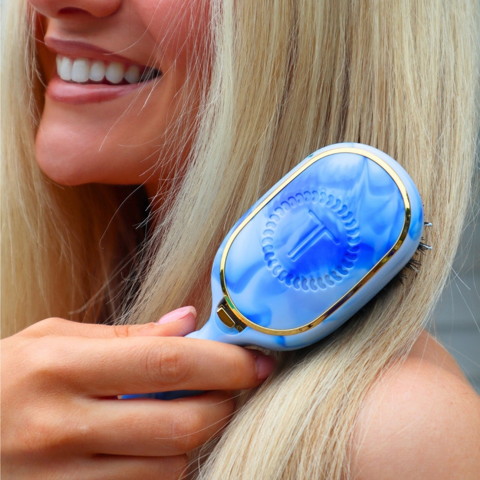 Mini Boar Bristle Hair Brush - Tide & True
