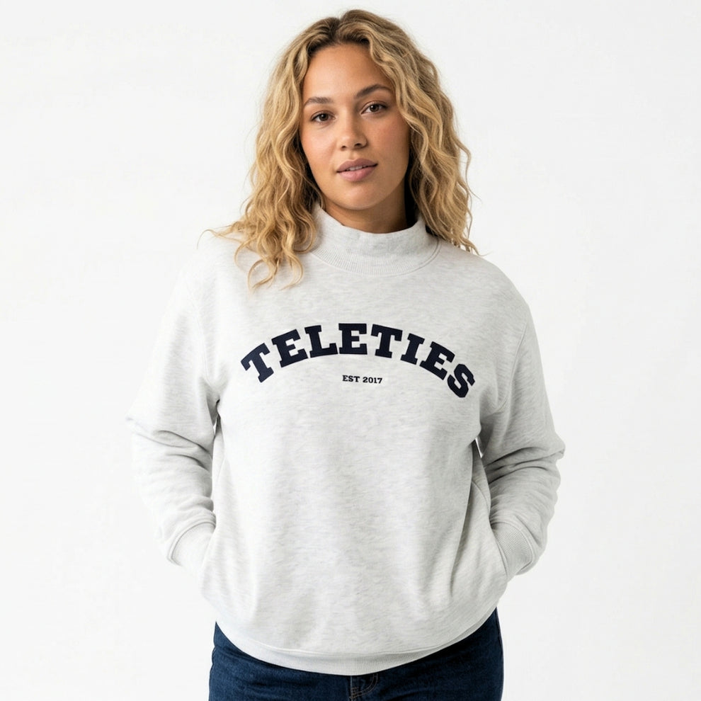 TELETIES Varsity Mockneck - Extra Large

