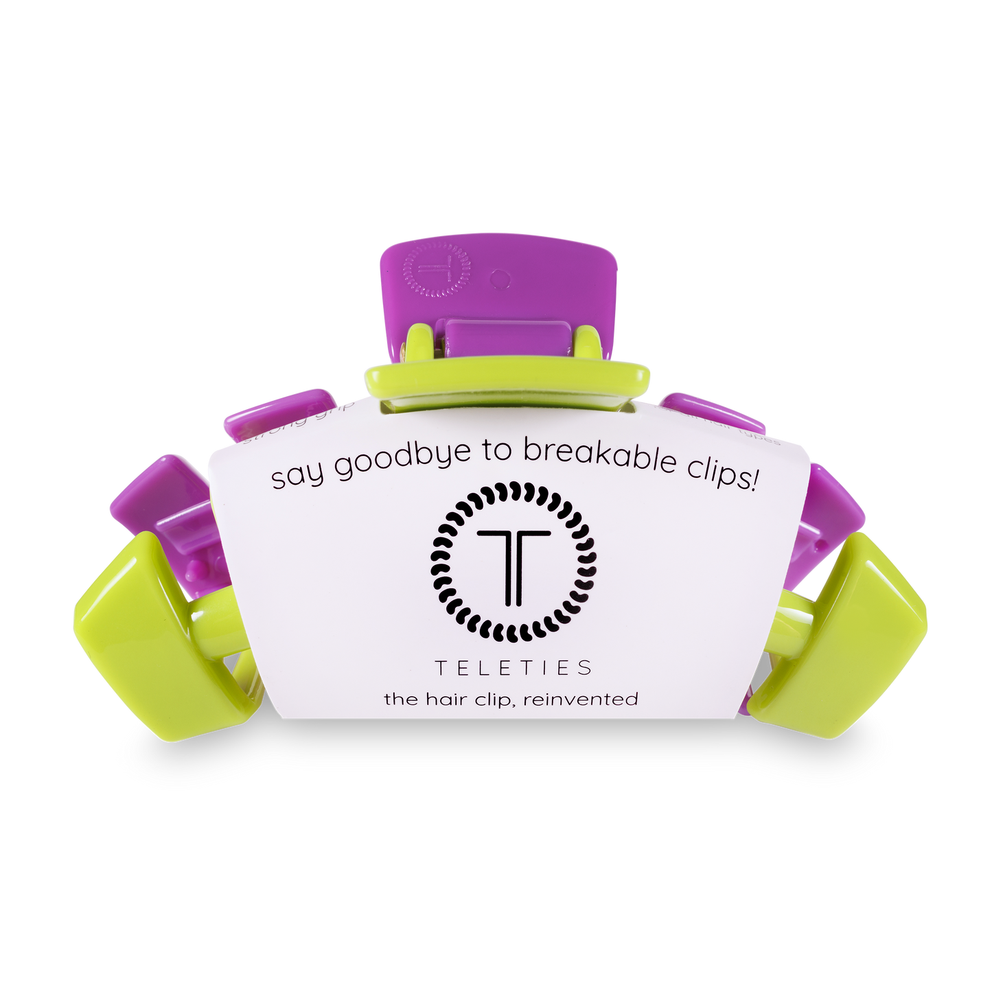 TELETIES - Classic Witches Brew Large Hair Clip in Purple Green - Large