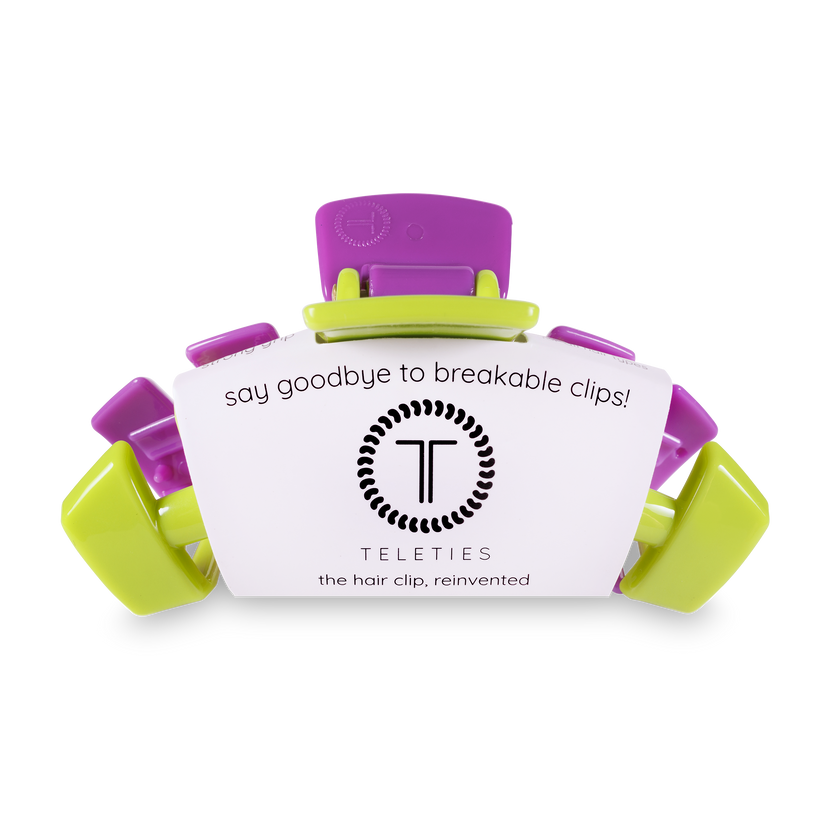 TELETIES - Classic Witches Brew Large Hair Clip in Purple Green - Large - Image 2