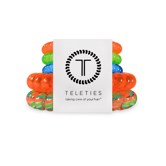 You Glow, Girl! Mix Pack Hair Ties in Orange Green Blue Neon - Mix Pack