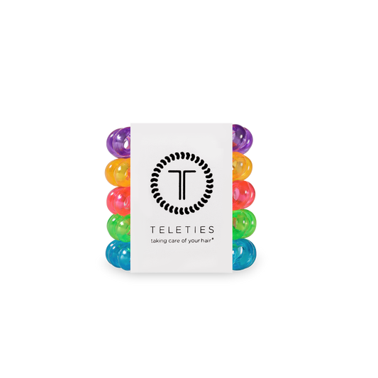 You Glow, Girl! Tiny Hair Ties in Blue Green Pink Orange Purple - Tiny