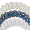 TELETIES - AdventHealth Designs of Hope Large Hair Ties in Blue White - Large - Image - 3