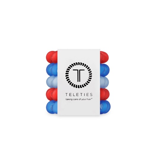 All American Tiny Hair Ties
                in Red Blue - Tiny
              