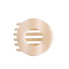 Almond Beige Large Flat Circle Hair Clip - Hair Clips - TELETIES
