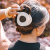 Almond Beige Large Flat Circle Hair Clip - Hair Clips - TELETIES
