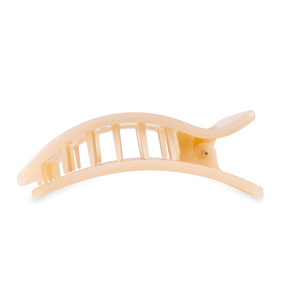 Almond Beige Large Flat Rectangle Hair Clip - Hair Clips - TELETIES
