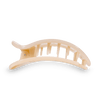 Almond Beige Large Flat Round Hair Clip - Hair Clips - TELETIES
