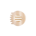 Almond Beige Medium Flat Circle Hair Clip
                in Beige - Medium
            