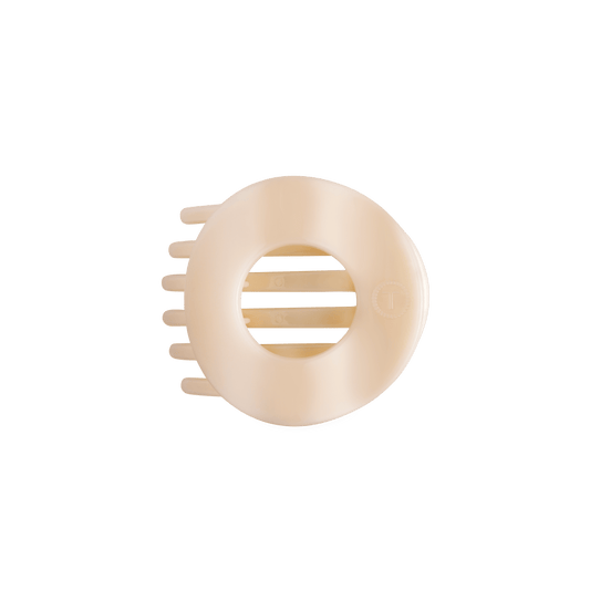 Almond Beige Medium Flat Circle Hair Clip
                in Beige - Medium
              