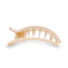 Almond Beige Medium Flat Round Hair Clip - Hair Clips - TELETIES
