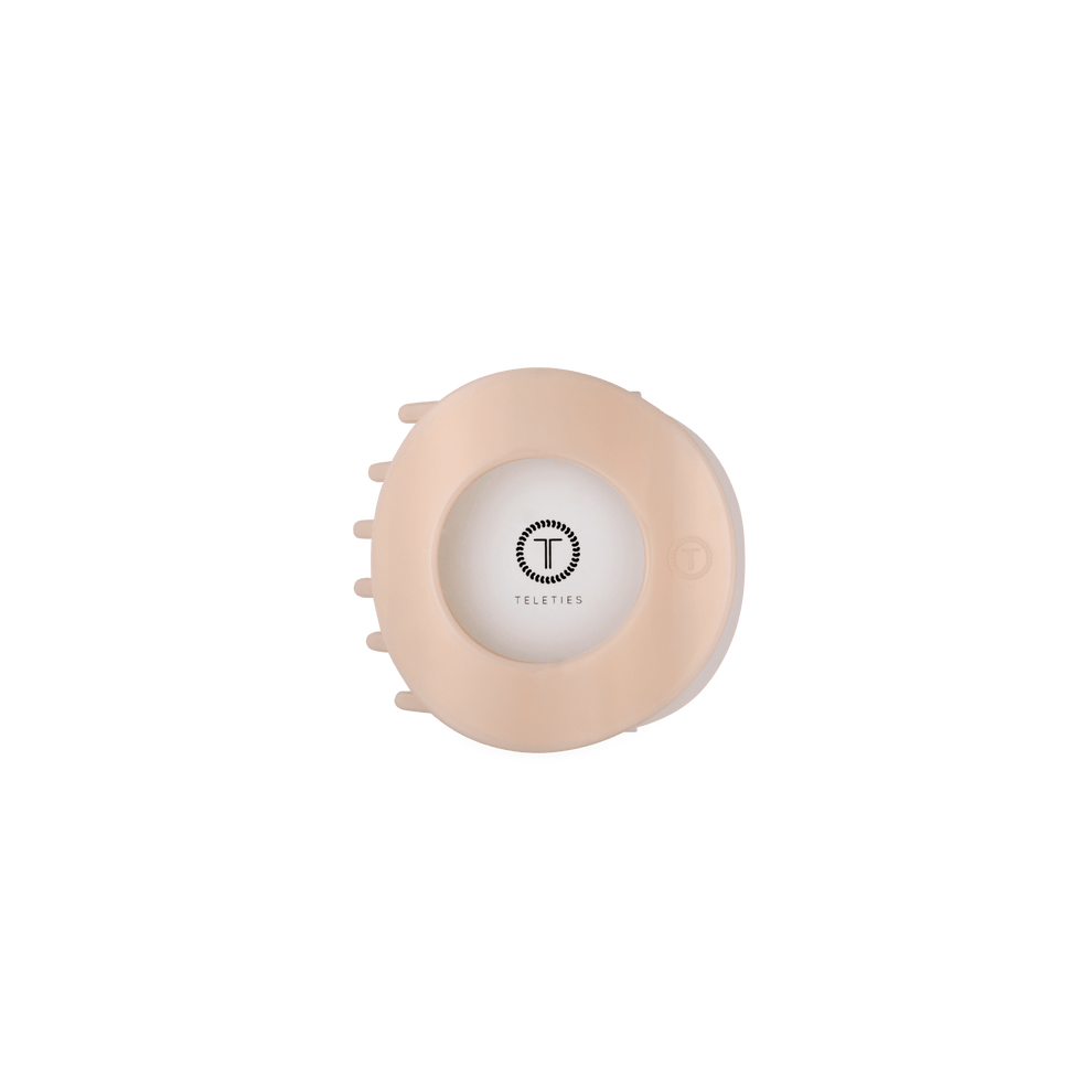 Almond Beige Small Flat Open Circle Hair Clip - Hair Clips - TELETIES
