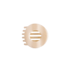 Almond Beige Small Flat Open Circle Hair Clip - Hair Clips - TELETIES
