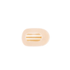 Almond Beige Tiny Flat Round Clip - Hair Clips - TELETIES
