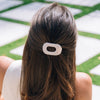 Almond Beige Tiny Flat Round Clip - Hair Clips - TELETIES
