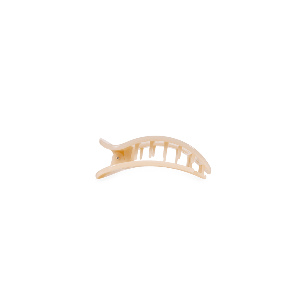 Almond Beige Tiny Flat Round Clip - Hair Clips - TELETIES
