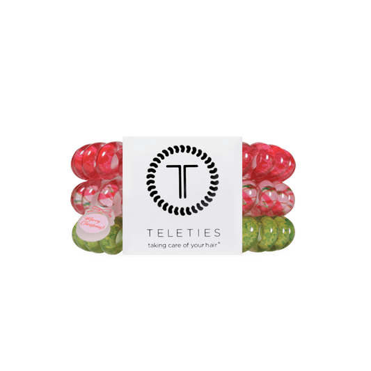 And to All a Good Night Large Hair Ties
                in Red Pink Green - Large
              