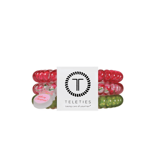 And to All a Good Night Small Hair Ties
                in Red Pink Green - Small
              