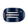 TELETIES - Atlanta Braves Large Flat Round Hair Clip in Blue - Large - Image - 1