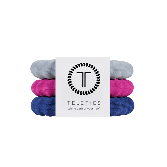 Autumn Assortments Large Nylon Hair Ties
                in Blue - Large
              