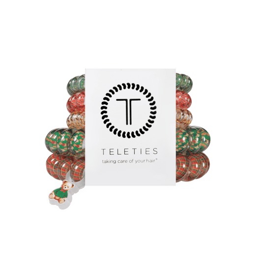 Beary Christmas Mix Pack Hair Ties
                in Red Yellow Green - Mix Pack
              